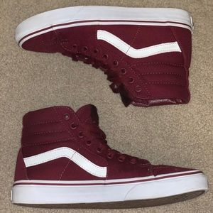 Maroon Hightop Vans